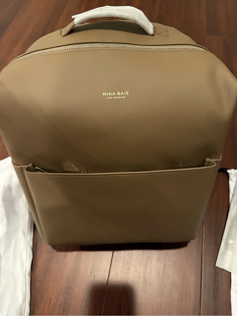 Mina Baie Stevie Backpack Vegan Full Teddy & stroller straps